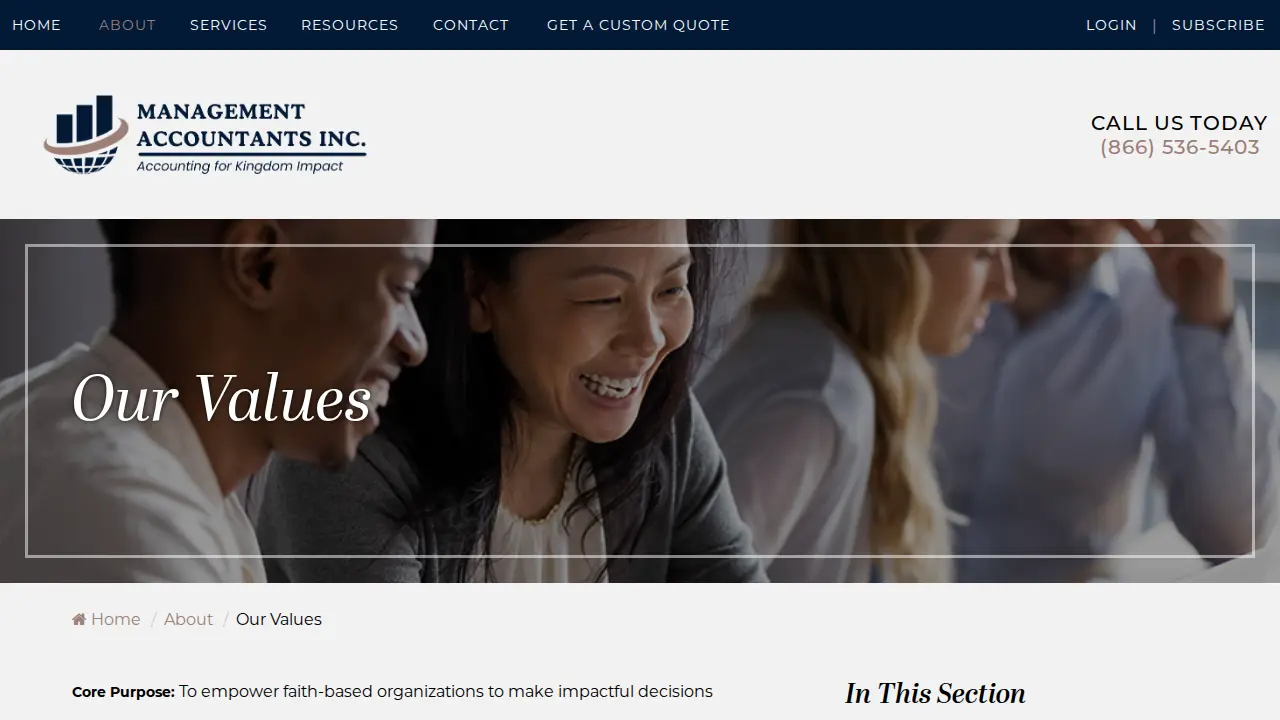 Management Accountants page