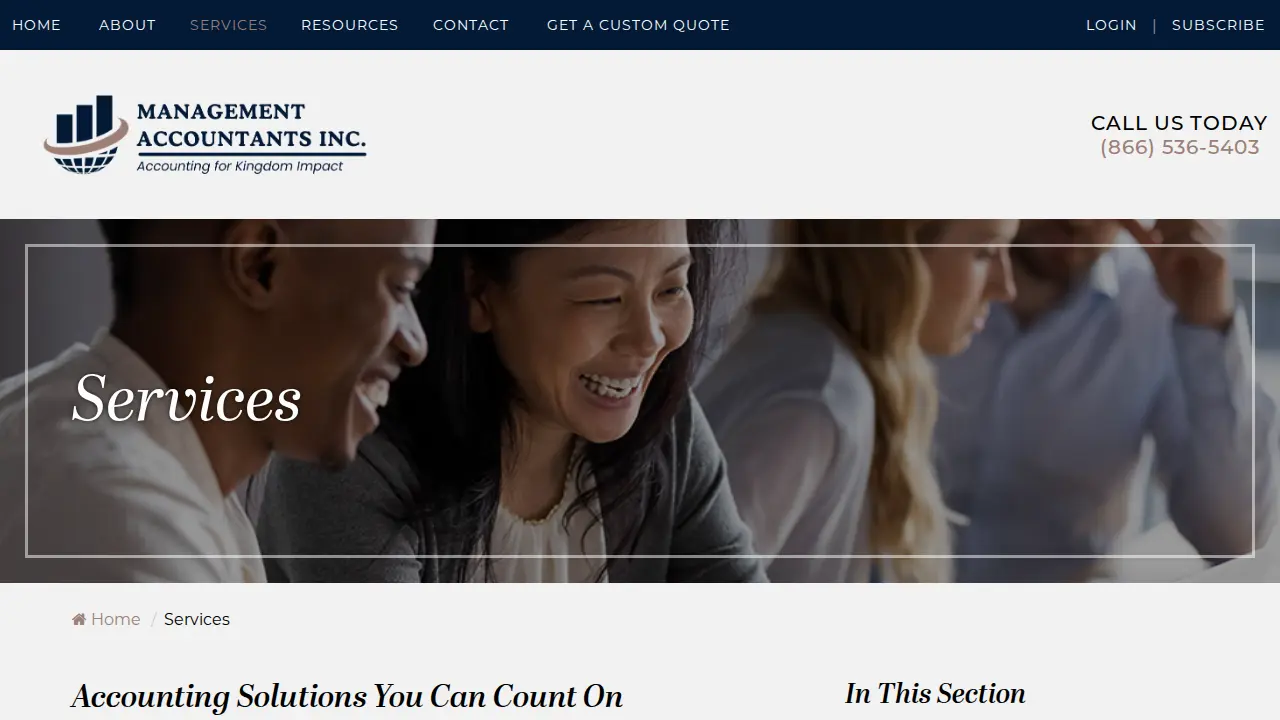Management Accountants page