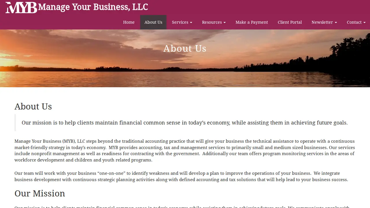 Manage Your Business LLC page