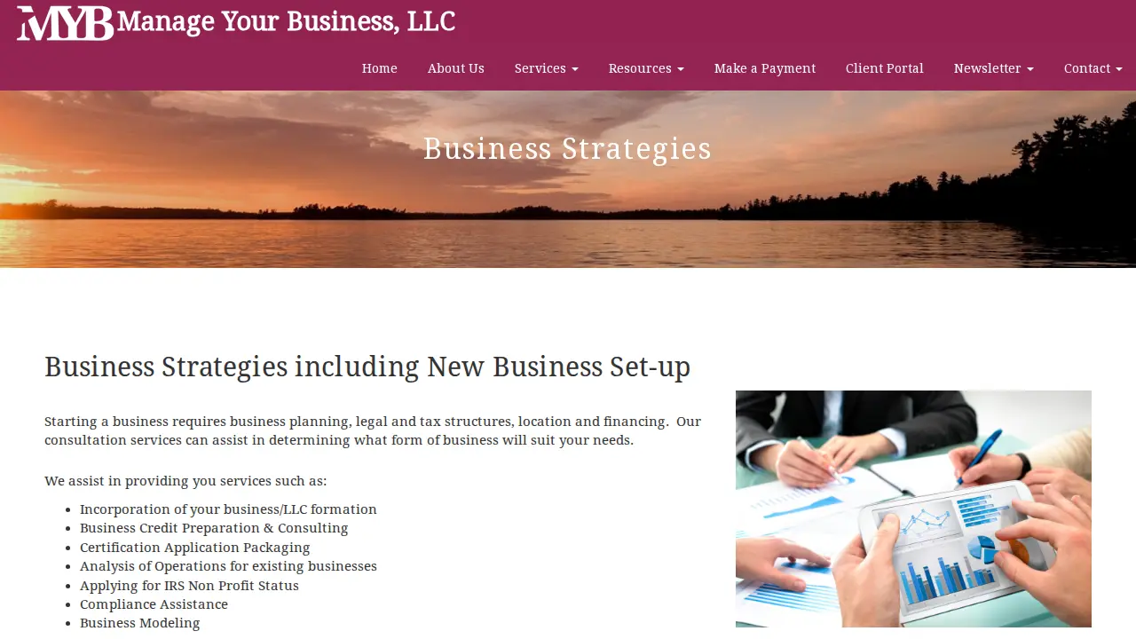 Manage Your Business LLC page