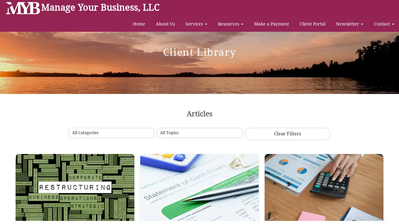 Manage Your Business LLC page
