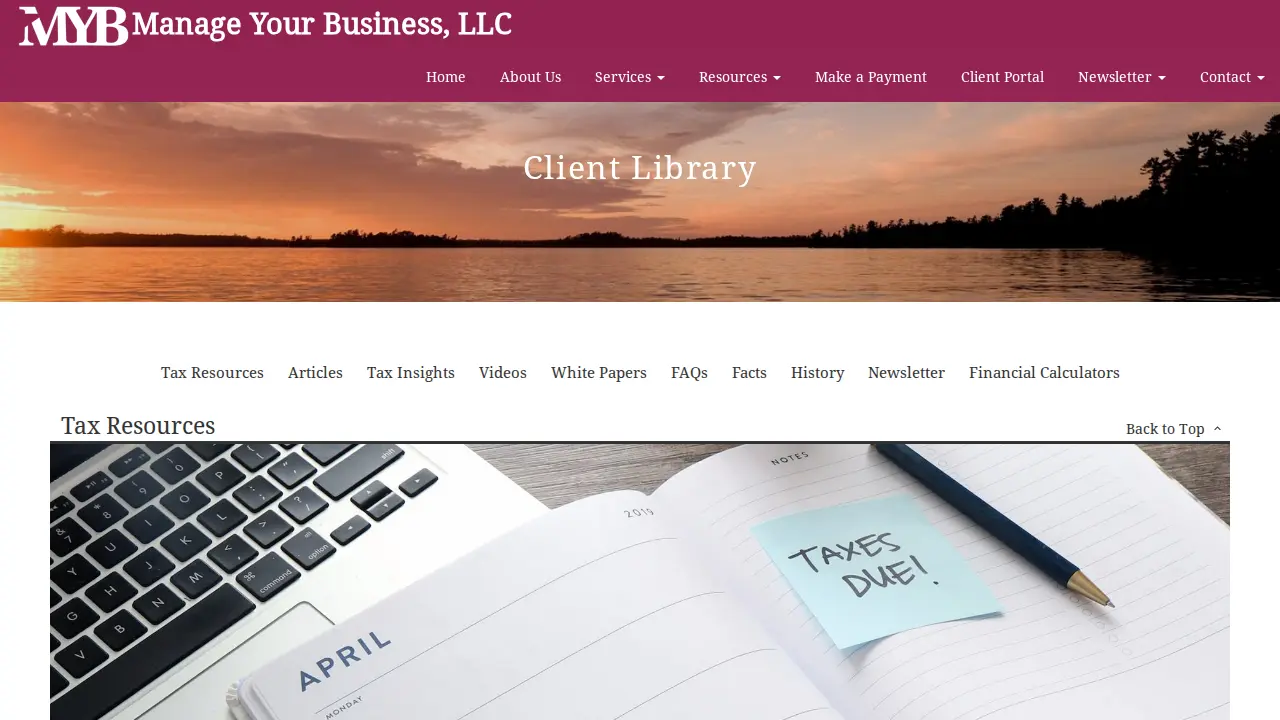 Manage Your Business LLC page