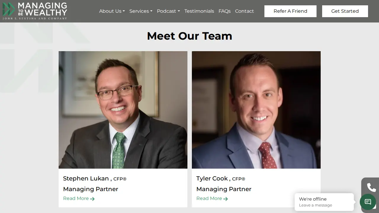 John E. Sestina & Company page