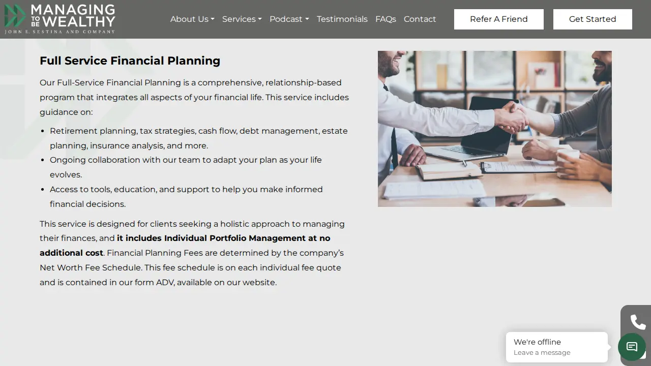 John E. Sestina & Company page