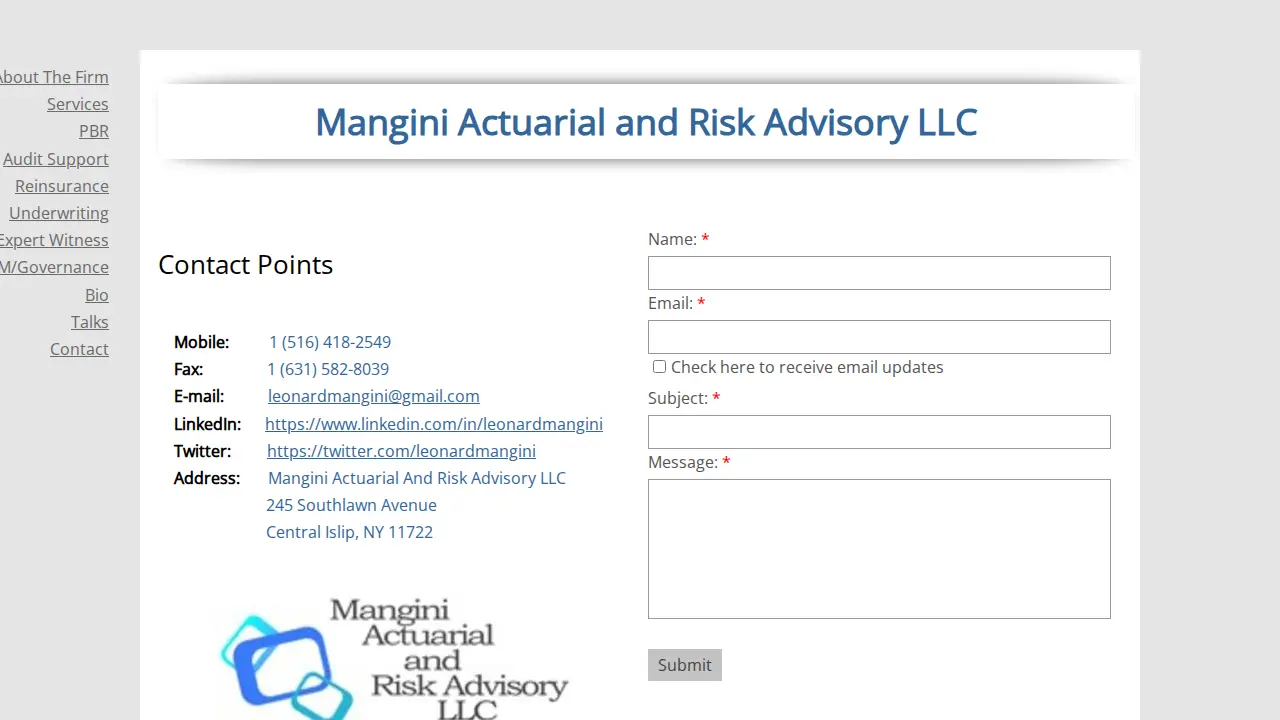 Mangini Actuarial