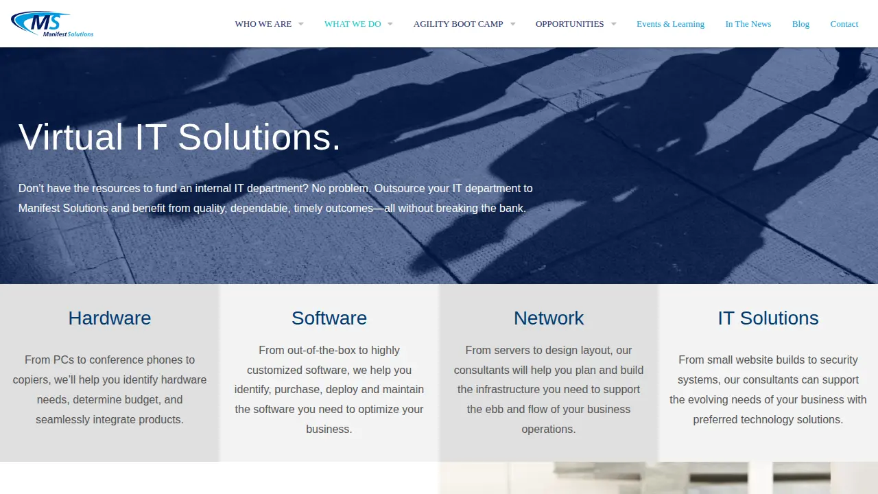 Manifest Solutions Corporation page