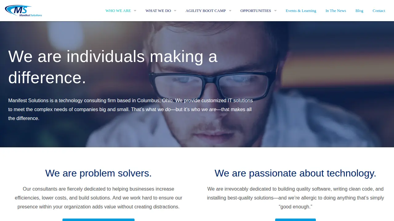 Manifest Solutions Corporation page