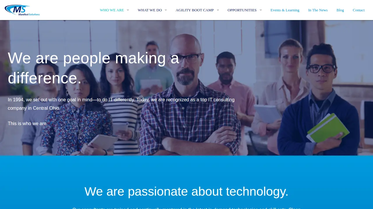 Manifest Solutions Corporation page