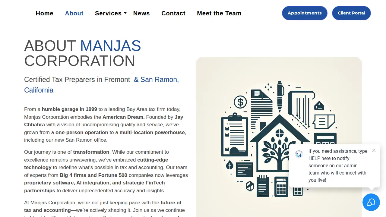 Manjas Corporation page