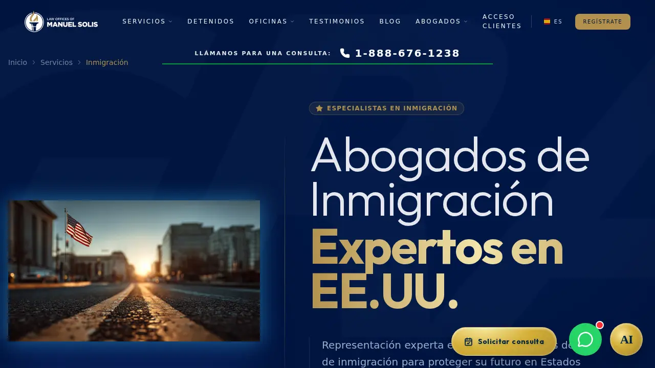 Abogado de Inmigración Manuel Solis page