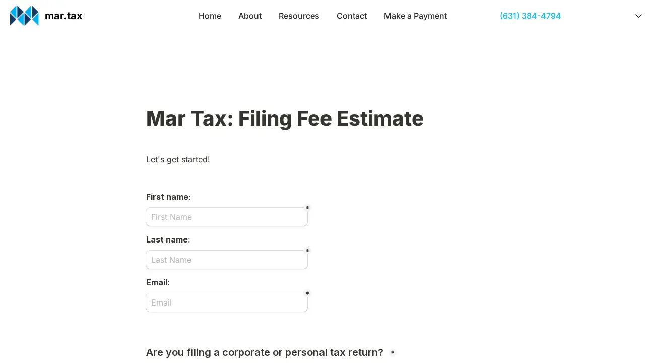 Mar Tax - Accounting & Tax Preparation Services - Mark A. Rozynski page