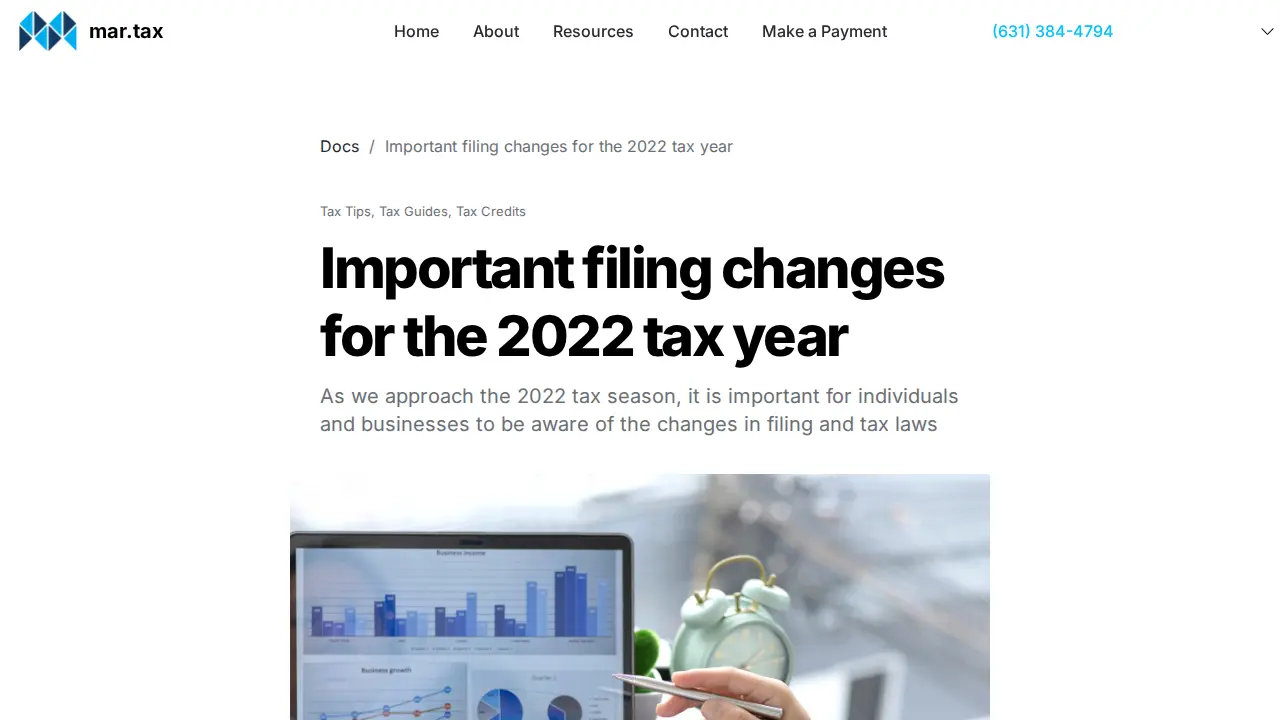 Mar Tax - Accounting & Tax Preparation Services - Mark A. Rozynski page