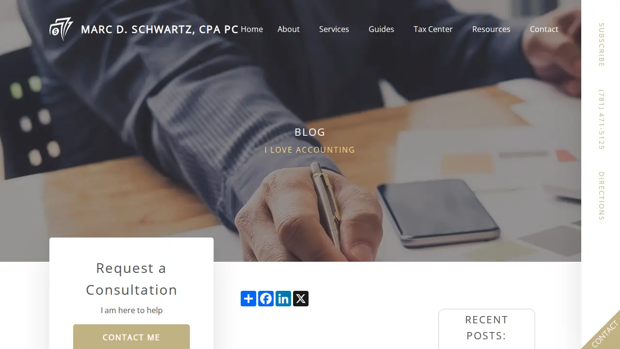 Marc D. Schwartz, CPA PC page