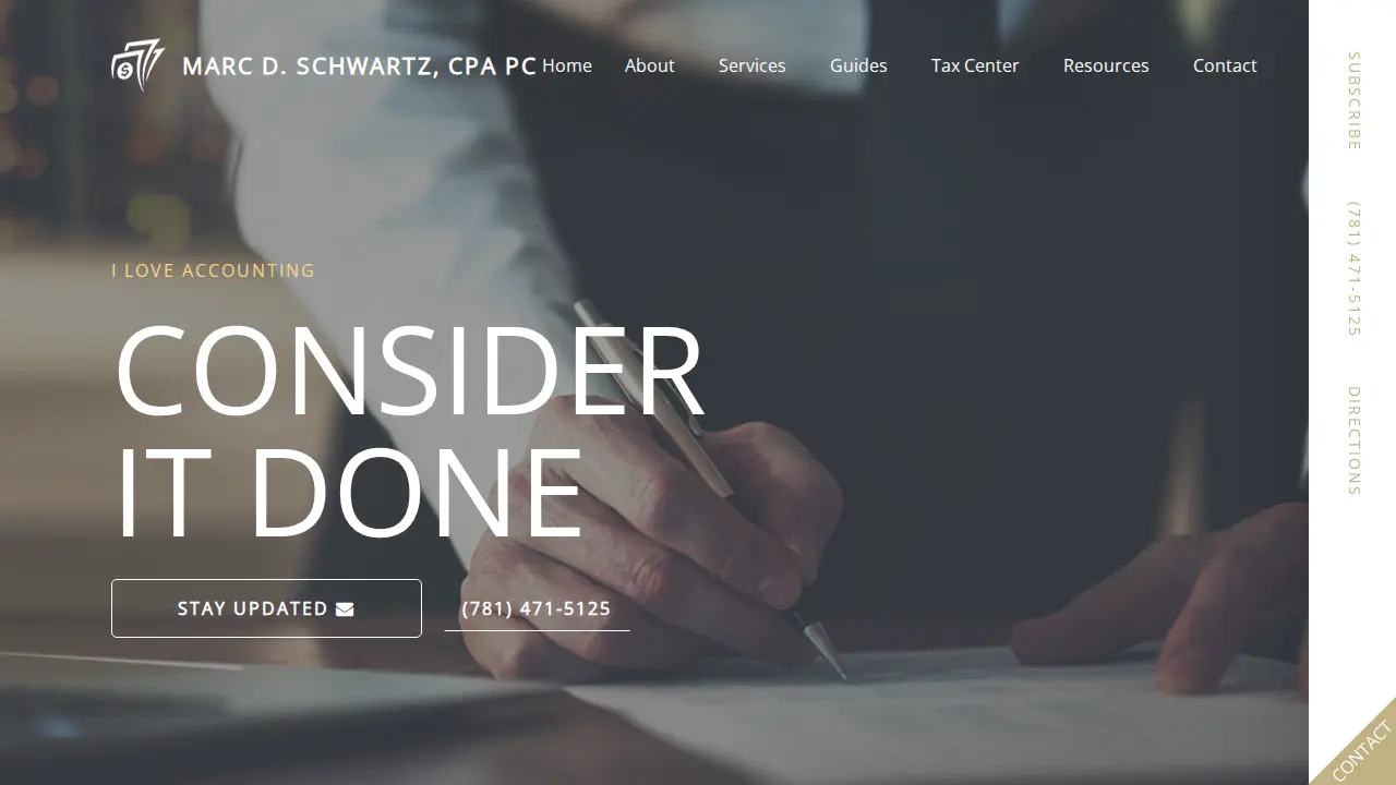 Marc D. Schwartz, CPA PC page