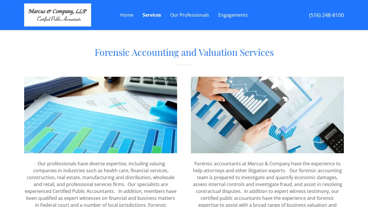 Marcus & Company page