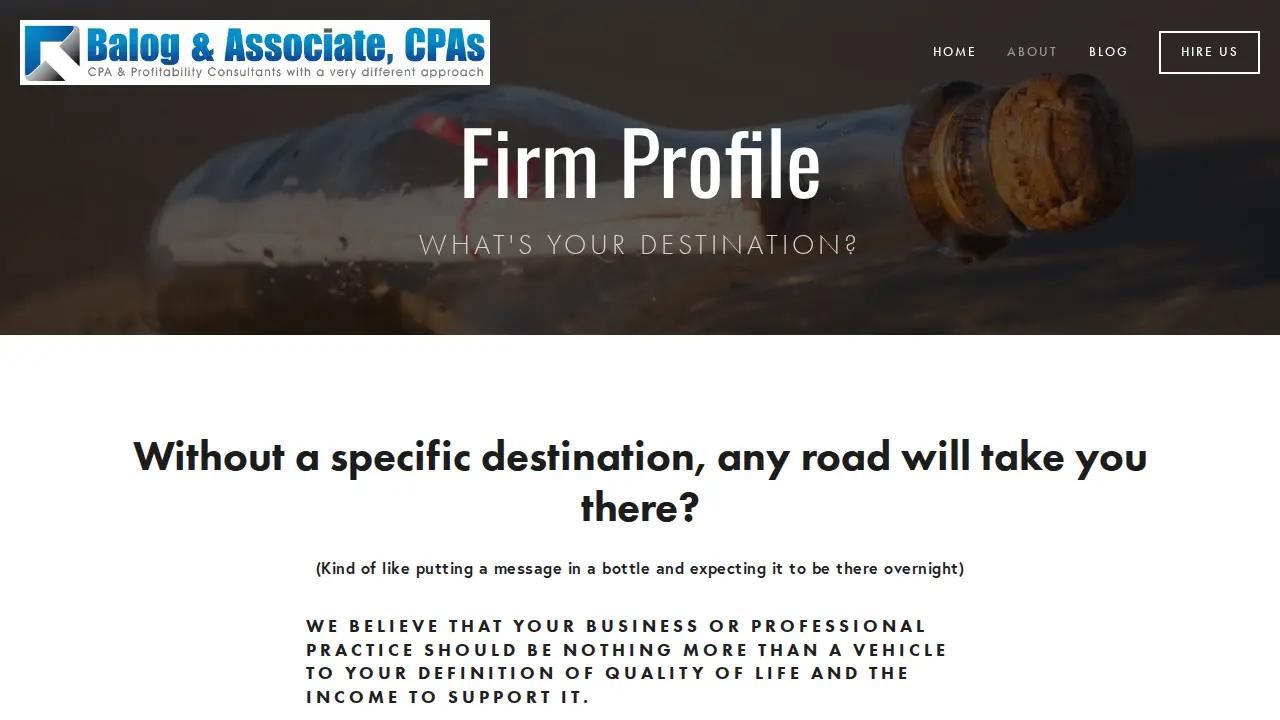 Balog & Associate, CPAs, PLLC page