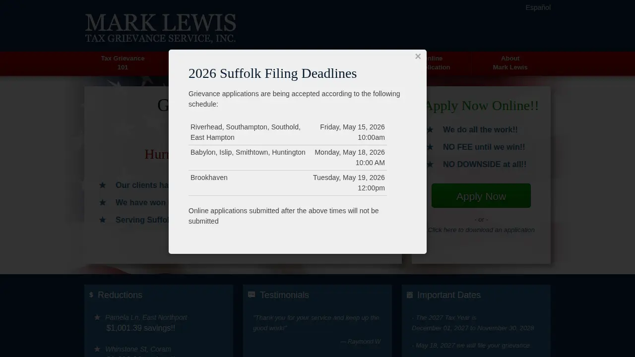 Mark Lewis Tax Grievance Service, Inc.