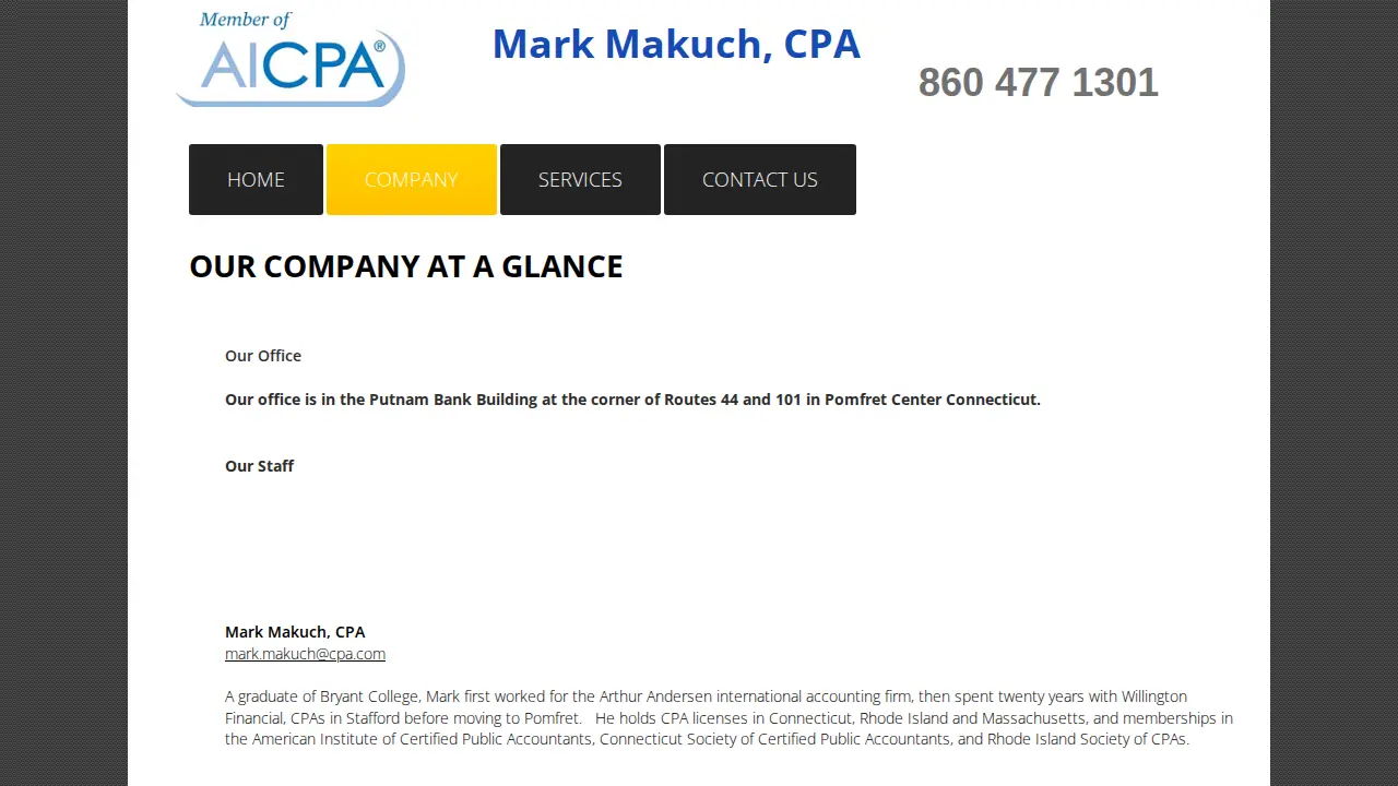 Mark Makuch, CPA page