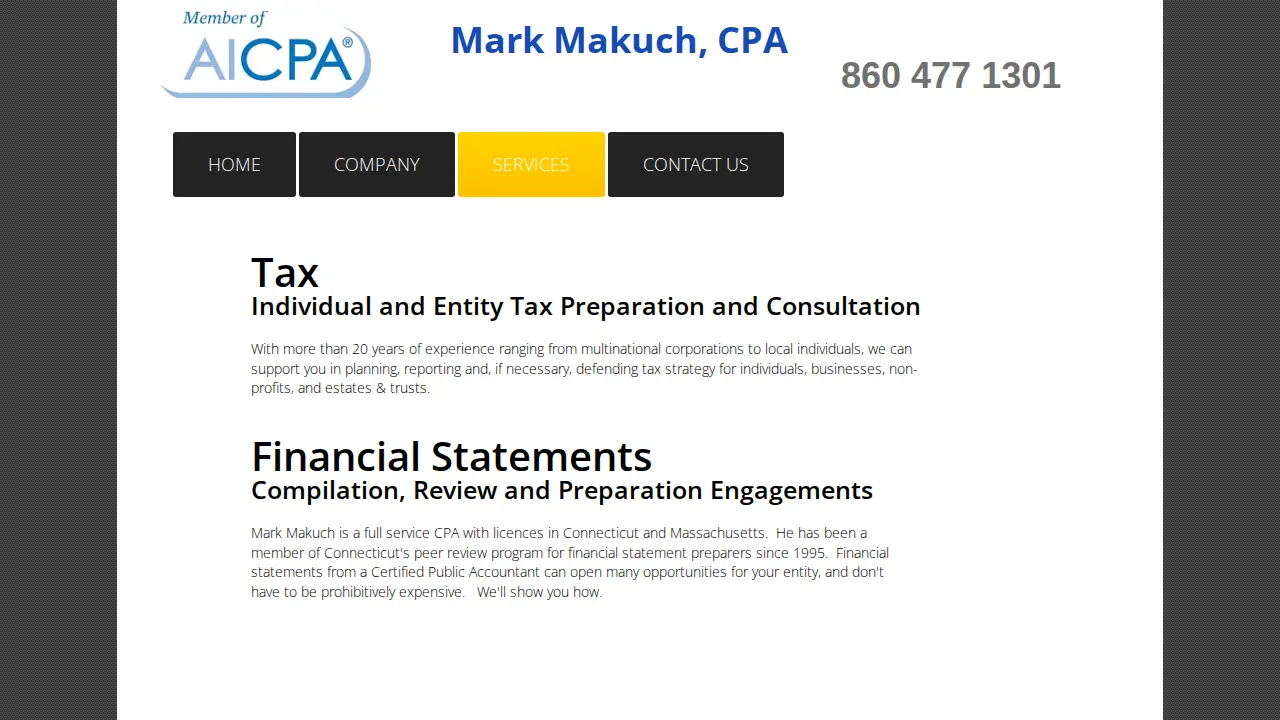Mark Makuch, CPA page
