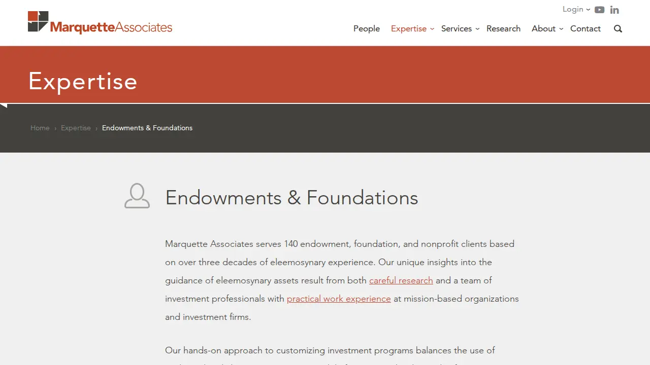 Marquette Associates page