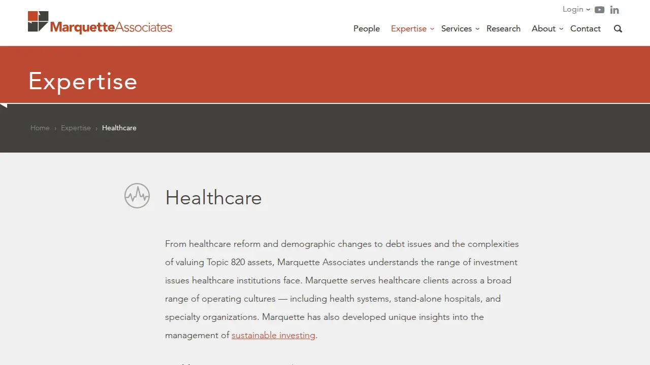 Marquette Associates page