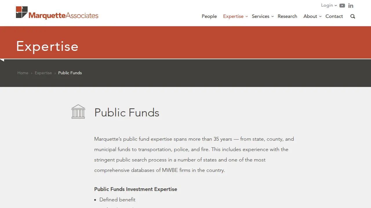 Marquette Associates page