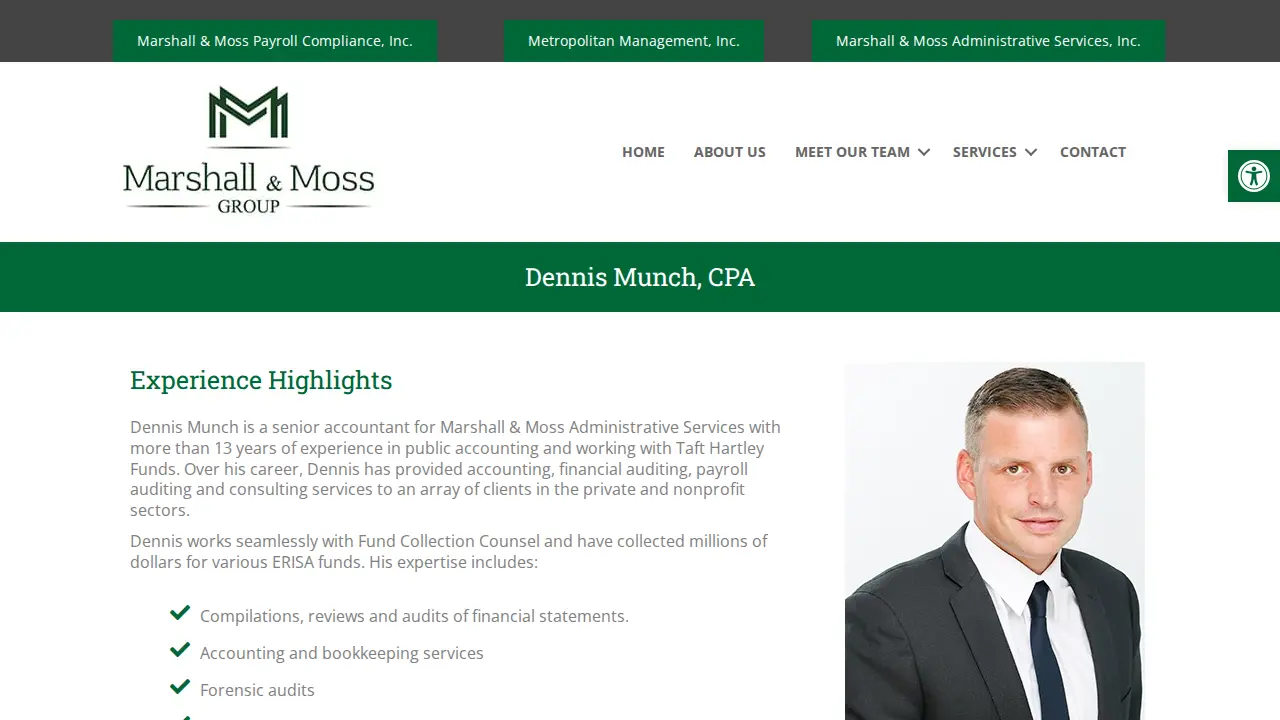 Marshall & Moss LLP page