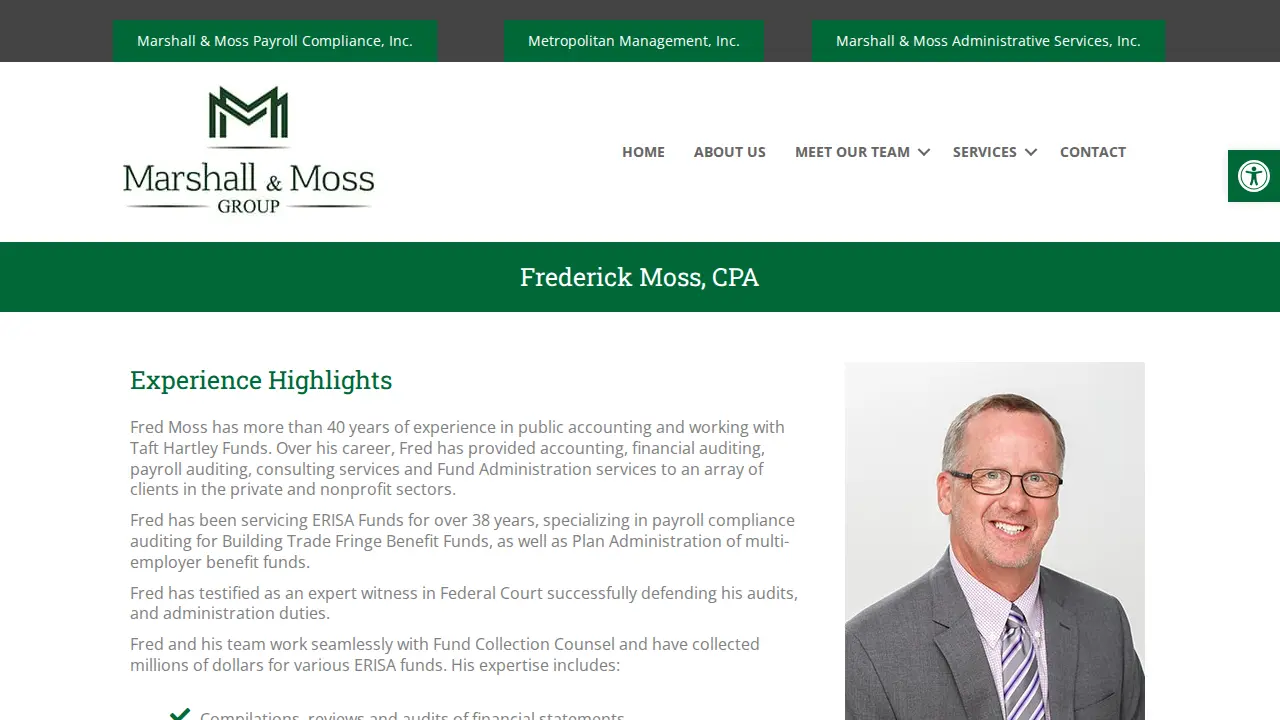 Marshall & Moss LLP page