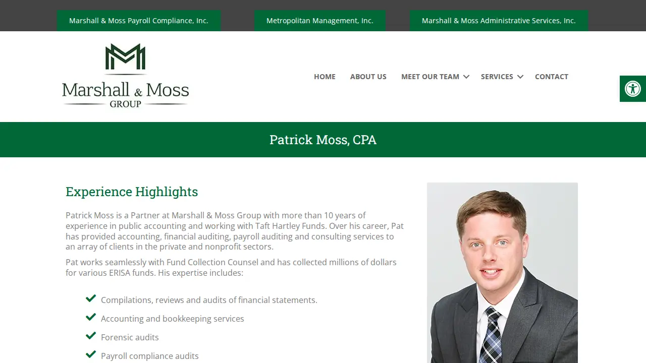 Marshall & Moss LLP page