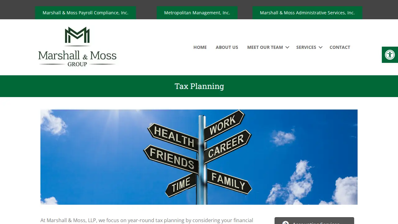 Marshall & Moss LLP page