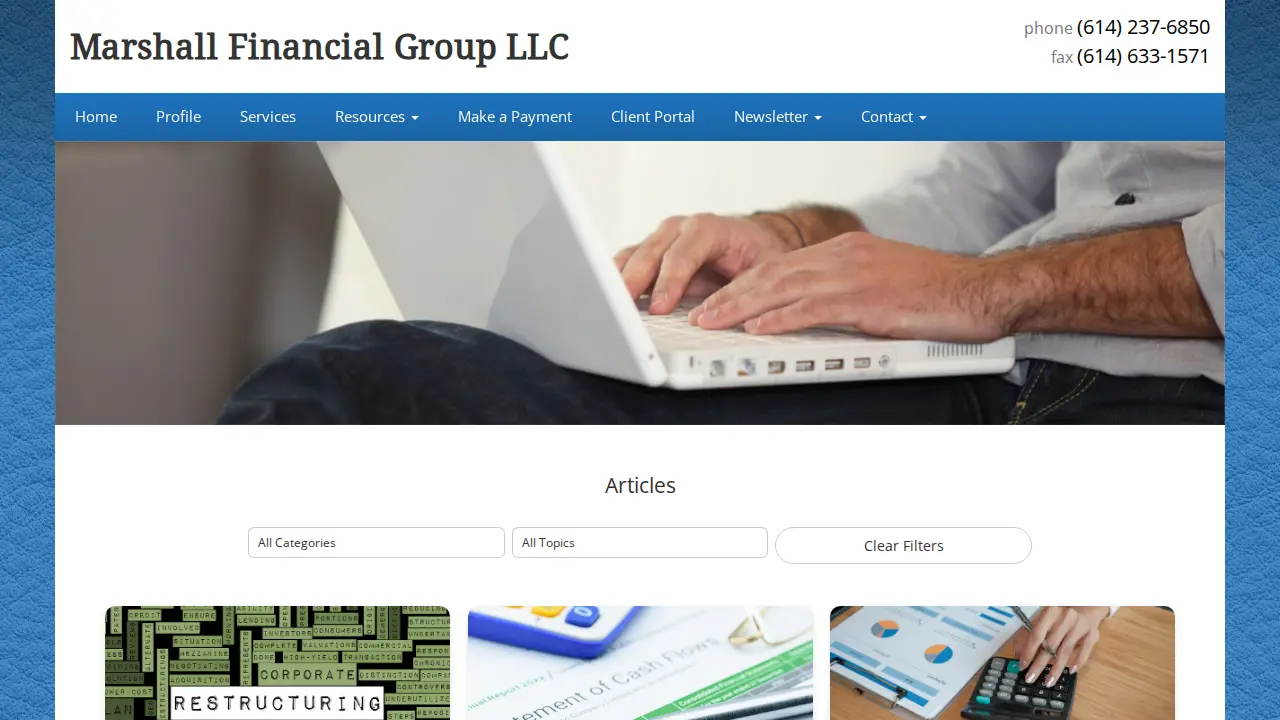 Marshall Financial Group Inc page