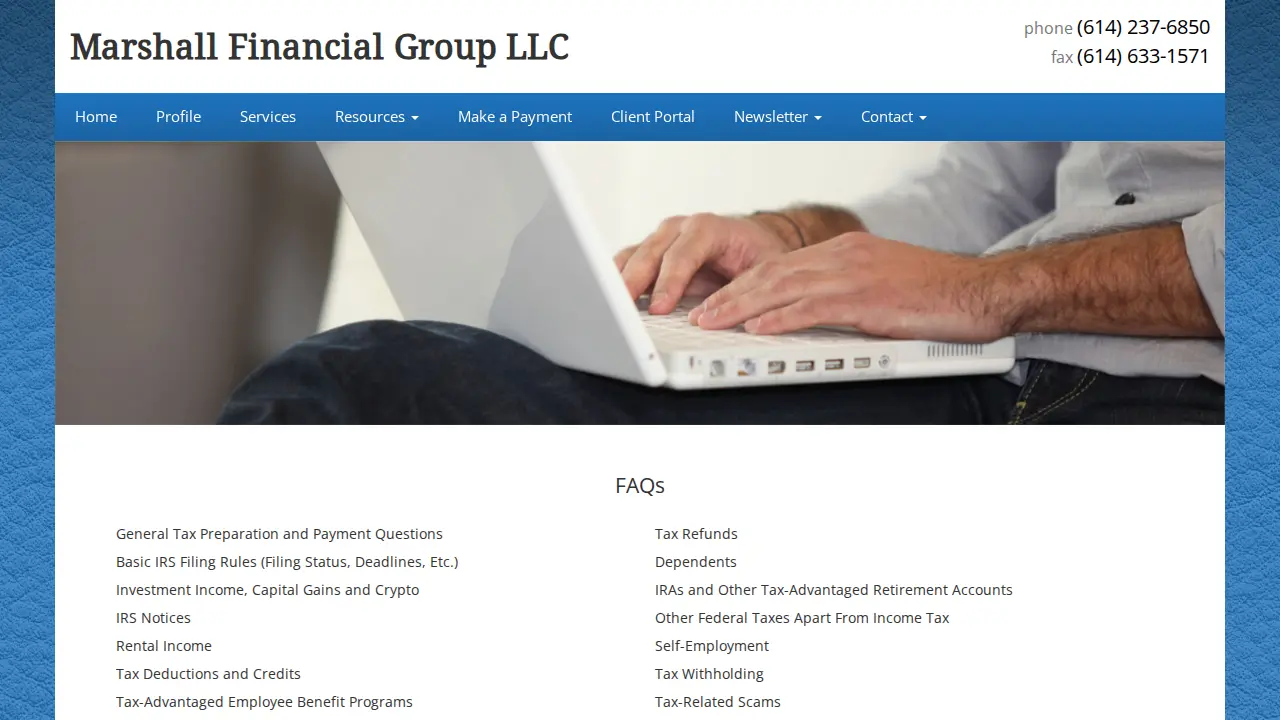 Marshall Financial Group Inc page