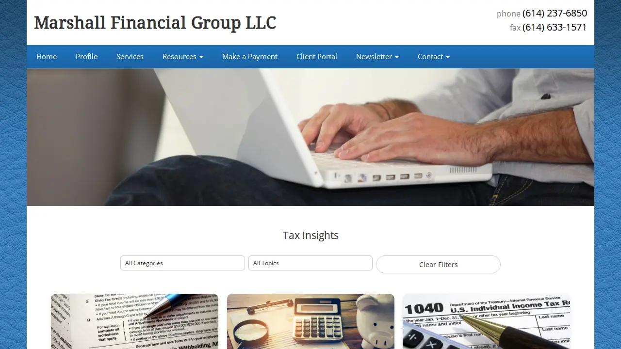 Marshall Financial Group Inc page