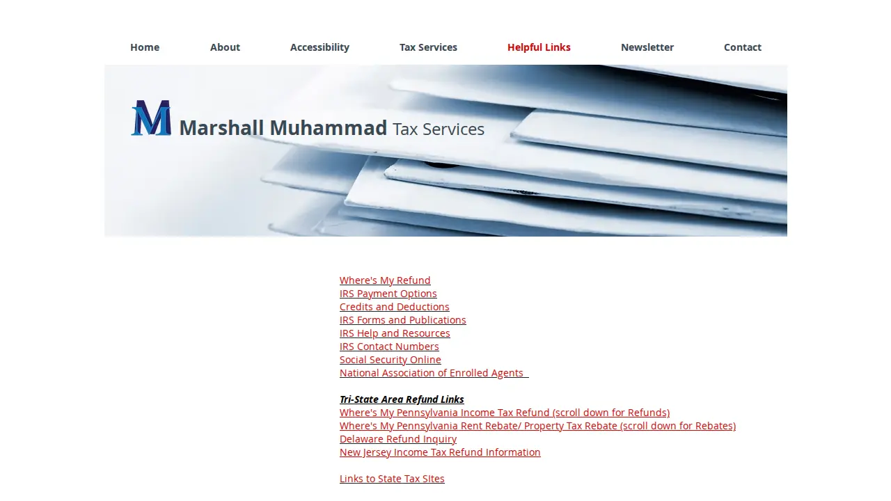 Marshall Muhammad Enterprises page