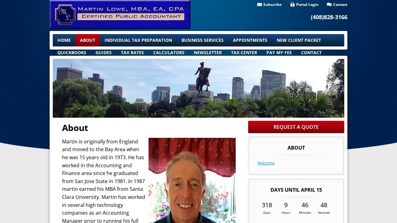 Martin Lowe, CPA page