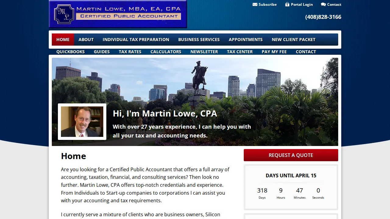 Martin Lowe, CPA page