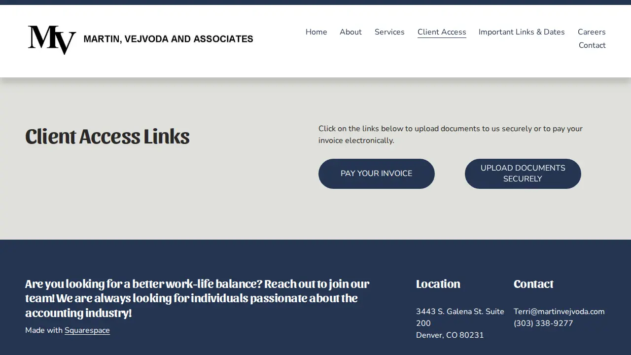 Martin Vejvoda & Associates page