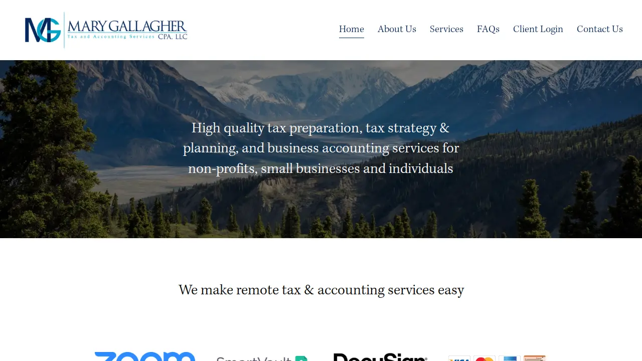 Mary Gallagher CPA, LLC website
