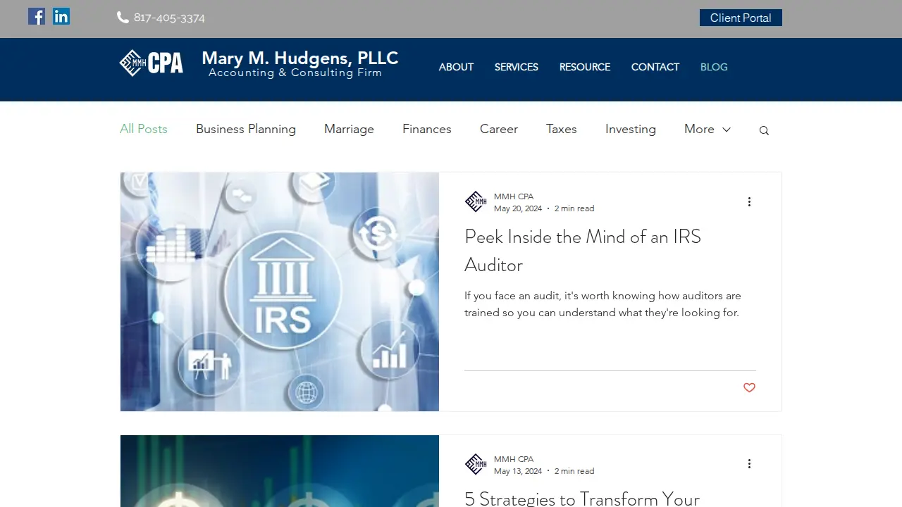 Mary M. Hudgens PLLC page
