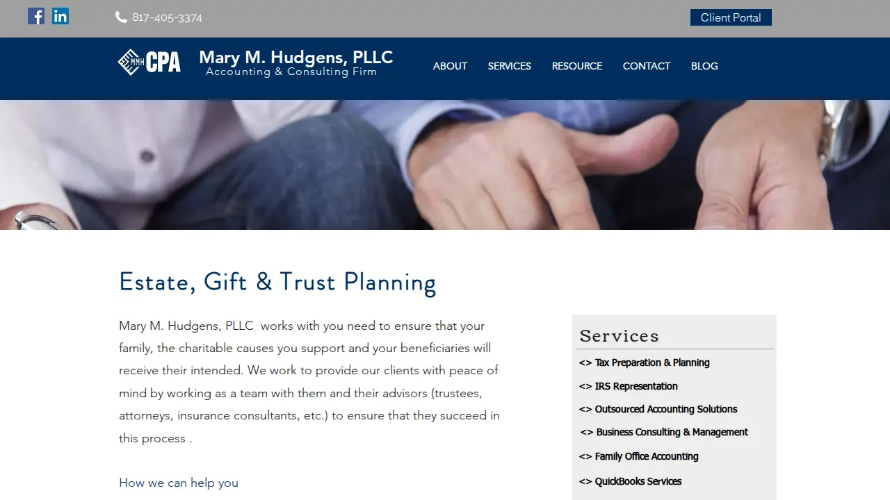 Mary M. Hudgens PLLC page