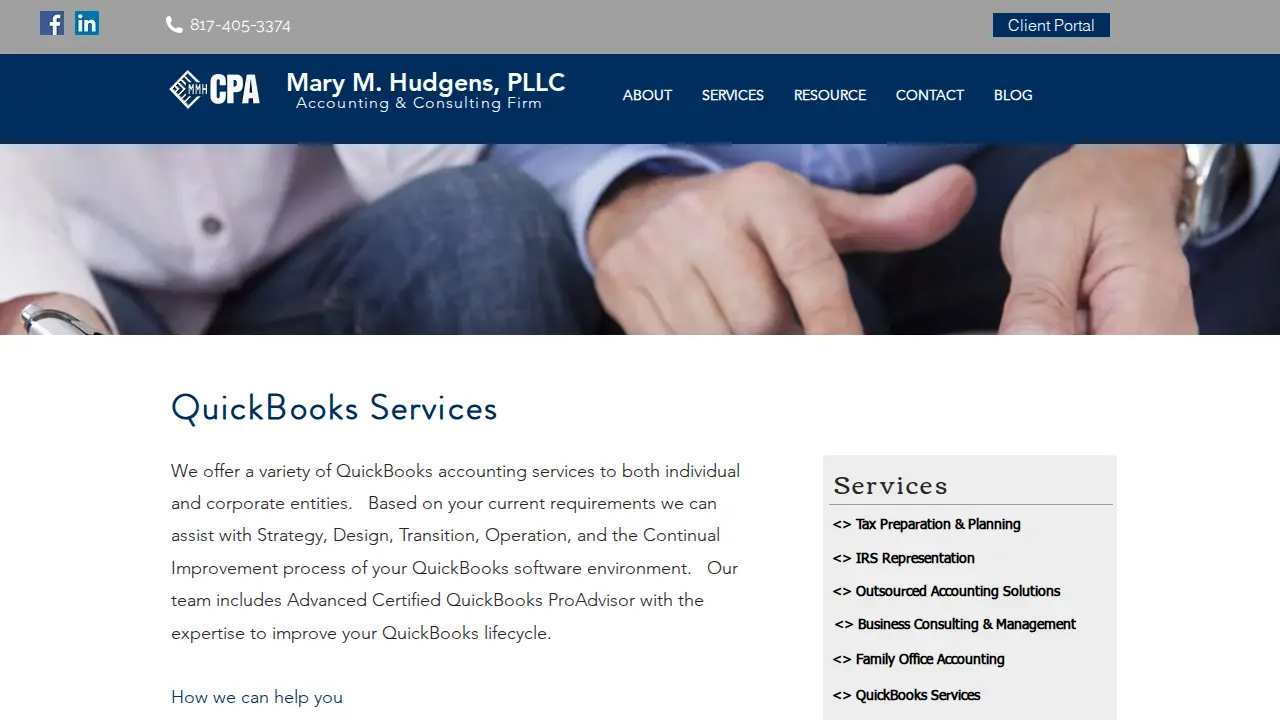 Mary M. Hudgens PLLC page