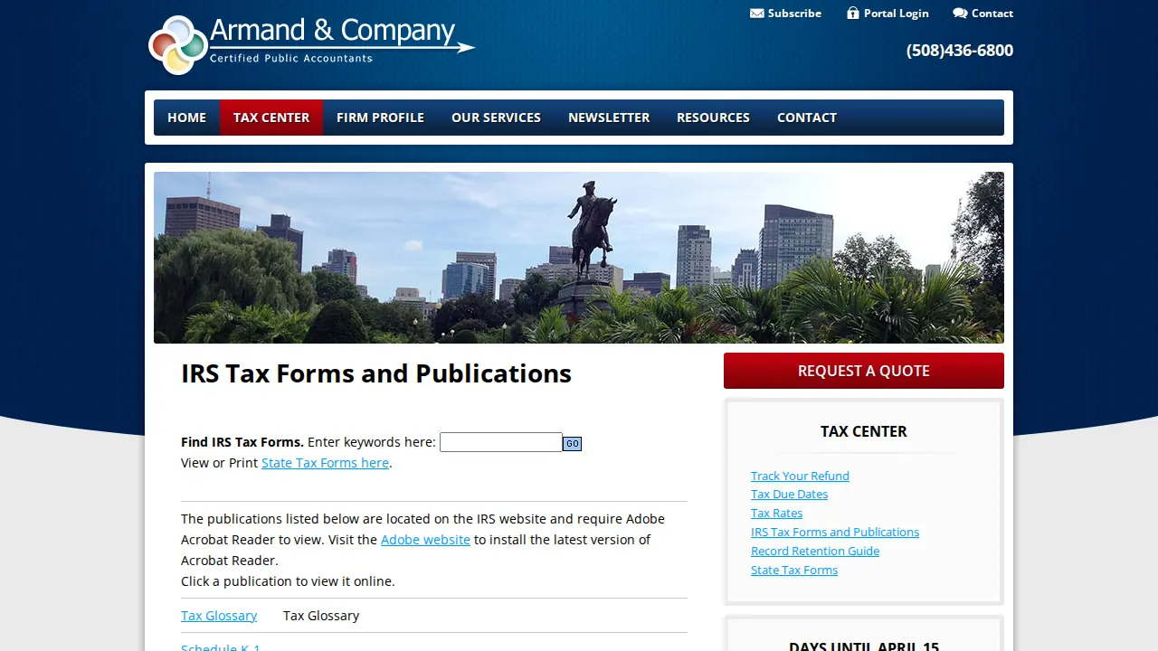 Armand & Company, P.C. page
