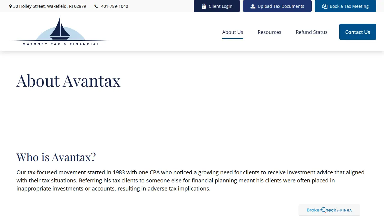 Matoney Joe P CPA page