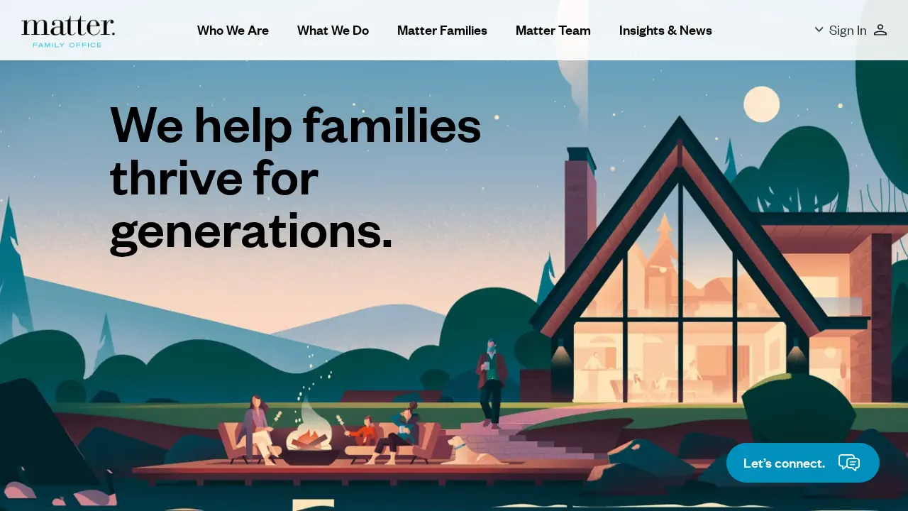Matter Family Office website