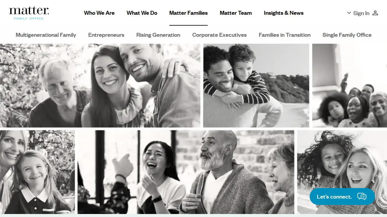Matter Family Office page