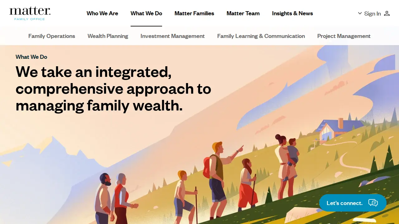 Matter Family Office page