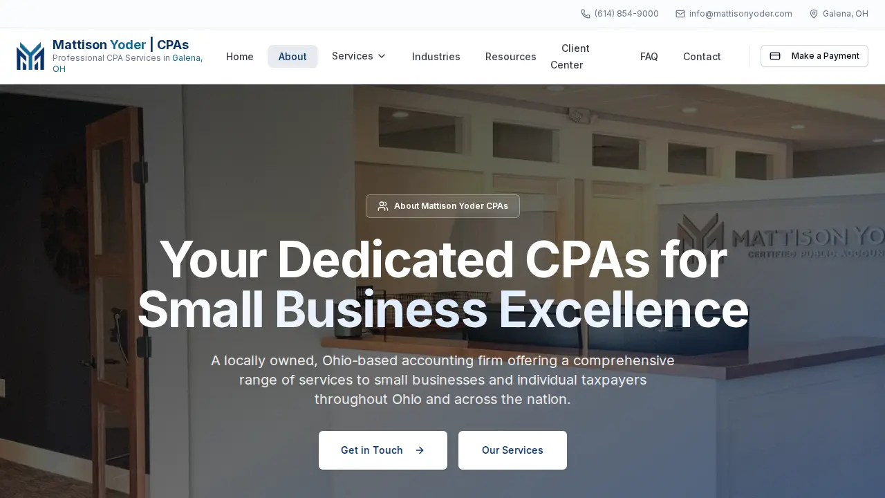 Mattison Yoder CPAs page