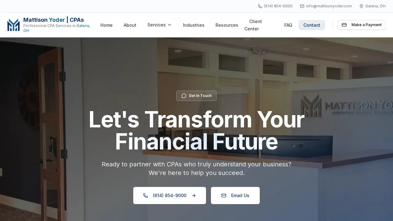 Mattison Yoder CPAs page