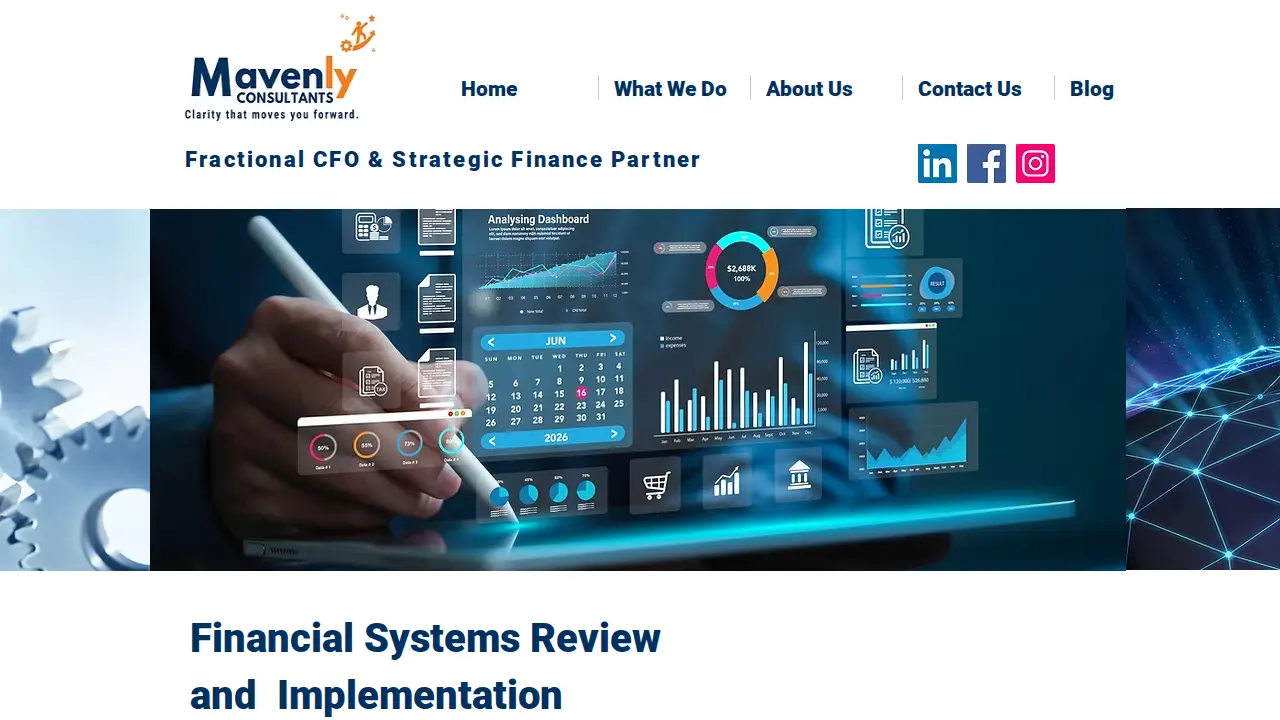 Mavenly Consultants page