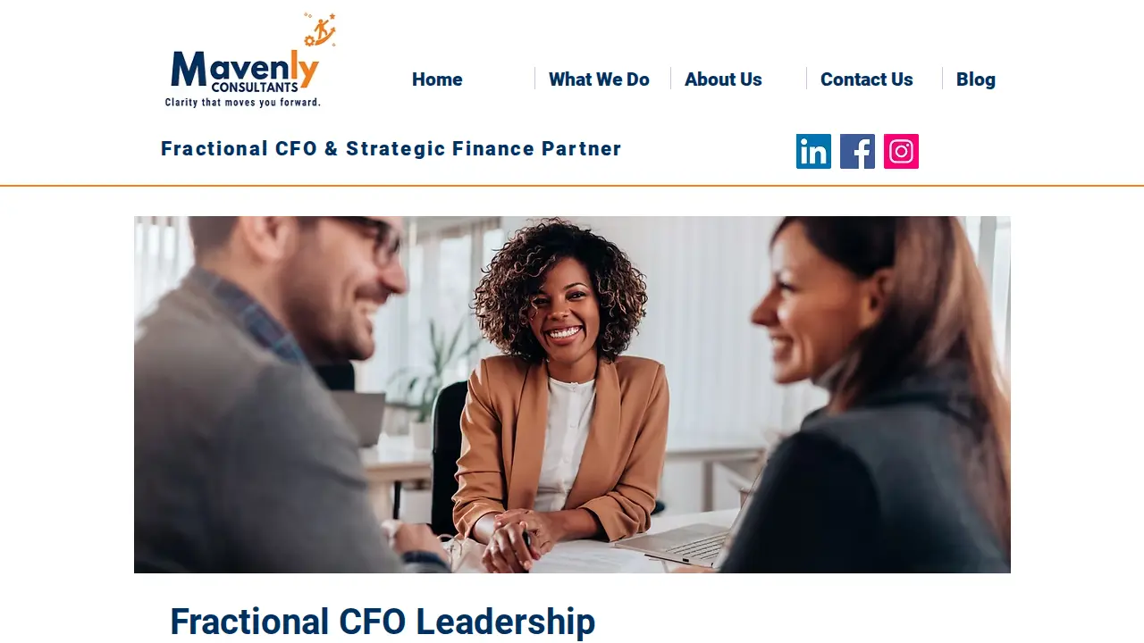 Mavenly Consultants page